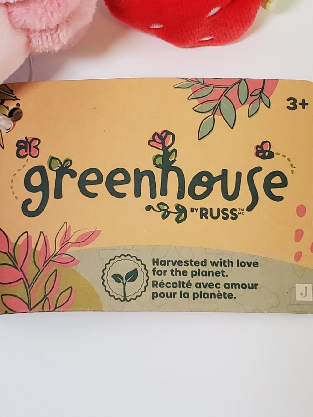 Greenhouse by Russ Plush Strawberry Plant 6" Potted Plant “Kaitlyn” NEW WITH TAG - Picture 4 of 6
